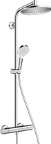 Душевая система hansgrohe Crometta S 240 1jet Showerpipe с термостатом, 27267000