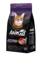 Сухой корм для кошек AnimAll со свежей индейкой и уткой