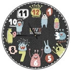 Часы настенные круглые, 36 см Love monsters (CHR_P_20A004) TM Presentville