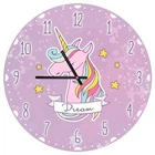 Годинник настінний круглий, 36 см Dream єдиноріг (CHR_P_20A031) TM Presentville