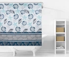Шторка - занавеска для ванной Eco Fabric Морское дно с люверсами полиэстер 180 х 180 см (EF-1802-C)