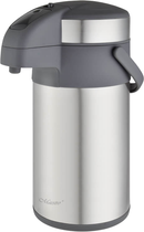 Термос Maestro с воздушной помпой Серебристый 4 л (MR-1637-400-SILVER)