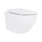 Унитаз подвесной Qtap Jay безободковый Ultra Quiet с сиденьем Soft-close QT07335177W