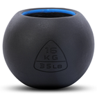 Гиря-колокол чугунная окрашенная черная BALL BELL LiveUp LP8047-35LB 16кг