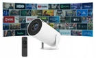 MAGCUBIC HY300 Pro Портитивный мини-смарт проектор , Smart Projector 4K Ultra HD до 130 дюймов, HDMI - совместимый, поддержка Android и iOS, Bluetooth 5.0, Wi-Fi 6, мультимедийный домашний кинотеатр 260 ANSI люмен, Белый