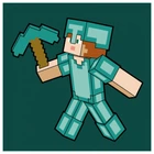 Набор для творчества Santi Картина по номерам Minecraft "Майнкрафт - Алекс в алмазной броне" 25х25 см набор акриловых красок + 2 кисти (955027)
