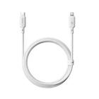 Кабель для iPhone на 2м. Type-C to Lightning Silky Series 20W White, Baseus для зарядки и передачи данных (P10377700213-01)