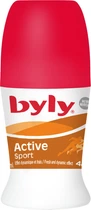 Кульковый антиперспирант Byly Active Sport с микрочастицами Защита 48 часов для активного образа жизни 50 мл (8411104021648)