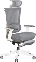 Офісне крісло Mealux S6 Air Fabric Grey White (HF-S6 F/GW)
