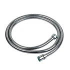 Шланг для душа 1/2" SS хромированный растяжной с подшипником 150-210см AQUATICA XB-8153 (9792020)