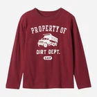 Дитячий лонгслів для хлопчика GAP 974160292 92 см Бордовий (1159835719)