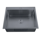Мойка Zerix ZH5050-215 Nano-Black (3.0/0.8) из нержавеющей стали (MX1582)