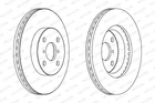 Диск тормозной DAIHATSU CHARADE, TOYOTA YARIS, FERODO (DDF1587)