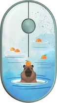 Мышь 2E MF300 CAPYBARA:TANGERINE Silent WL BT Green (2E-MF300WCAPIBARAGN)