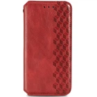 Кожаный чехол-книжка GETMAN Cubic для Xiaomi Mi 10T Lite / Redmi Note 9 Pro 5G Красный