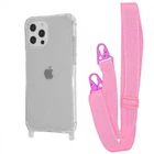 Чехол WAVE Clear Case With Strap для Iphone 12 Pro Max Pink