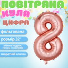 Воздушный шар в виде цифры 8 розовое золото,32 дюйма, фольгированый, праздничный для дня рождения,годовщин cifra_pink-8-32