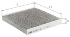 Фильтр салона угольный Alpha Filter HONDA Accord 80292-SLJ-003 (AF5066A)