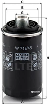 Фільтр масляний MANN-FILTER W 719/45