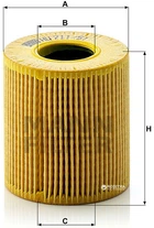 Фильтрующий элемент масляного фильтра MANN HU 711/51x - HU 711/5x