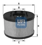 Фильтр масляный FORD TRANSIT 00-06 (выр-во UFI) UFI (2501500)