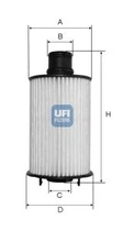 Фільтр масляний LR RANGE ROVER III, IV, SPORT 3.0-5.0 09- (OE) (вир-во UFI) UFI (2507302)