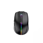 Бездротова миша Proove Comet, 500 мАг, Bluetooth 5.0 + 2.4ГГц, DPI 1600, RGB підсвічування Чорний