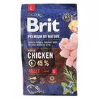 Сухой корм Brit Premium Adult L для взрослых собак крупных пород со вкусом курицы