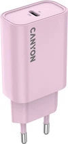 Мережевий зарядний пристрій Canyon OnCharge 30CL 1xPD Type-C 30W Pink (CNE-CHA30CLPK)