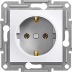 Розетка з з/к Asfora білий без рамки EPH2970121 Schneider Electric