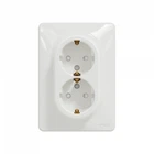 Розетка 2-а з/заз з/шт Sedna Design белый SDD311221 Schneider Electric