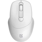 Мышь беспроводная Defender Feam MM-296 1600 DPI, 4 кнопки бесшумные, питание 1 x AA White (52297)