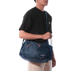 Велика сумка-трансформер через плече Patagonia Courier Bag. Сумка 2в1 синя.