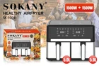 Двухкамерная мультипечь Sokany SK-10041, 3000 Вт, 10 л, кухонный аэрогриль, аэрофритюрница