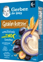 Каша суха безмолочна Gerber Вівсяно-пшенична з чорносливом для дітей з 6 місяців 200 г (8445291103122)