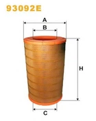 Фильтр воздушный Scania 144, 164, T Wix Filters (93092E) WIX Filters (93092E)
