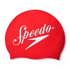 Шапочка для плавания SPEEDO Slogan Silicone Swim Cap (8-0838514614) красная Onesize