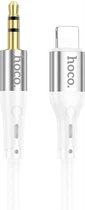 Аудiокабель Hoco UPA22 iP silicone digital audio conversion cable White (6931474769480)