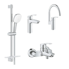 Набор смесителей Grohe Eurosmart 4 в 1 для ванной и кухни (UA123248M3)