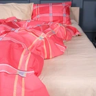 Простынь MirSon Полуторная 150х220 см 17-0783 Checkered Flame Бязь (2200011274669)