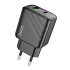 Сетевое зарядное устройство Hoco CS23A 30W/3A USB+Type-C с быстрой зарядкой Black