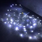 Гирлянда светодиодная НА БАТАРЕЙКАХ 4 м 80 диодов LED, белый цвет