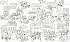 Шпалери-розмальовки Місто з Тачками 60*100 C-100006