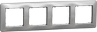 Рамка 4-постова Schneider Electric Sedna Design алюміній SDD313804