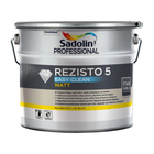 Акриловая краска, грязеотталкивающая для стен Sadolin Professional Rezisto 5 Easy Clean, 10 л, белая, матовый, BW