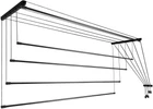 Сушарка стельова для білизни Laundry 5 прутів 160 см Чорна (TRL-160-D5-BLK)