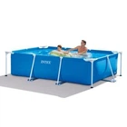 Прямоугольный каркасный бассейн Intex 28271 с чашей из ПВХ 260х160х65 см Синий (127-9-28271#2025)