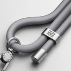 Ремешок для смартфона ArmorStandart Silicone Rope Titanium Grey with Grey holder (ARM76276)