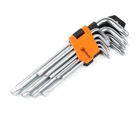 Набір Г-образних подовжених ключів TORX 9шт. Т10-Т50, Cr-V "POLAX" 25-008
