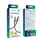Кабель USB Ridea RC-US42 UltraStrong Type-C to Lightning 30W 1.2m (Черный)